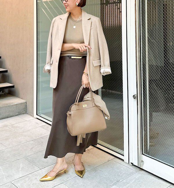 NOLLEY'S sophi「《アンサンブル対応》《手洗い可能》ウール100％5分袖プルオーバーニット」|ニット・セーター|