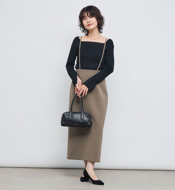 NOLLEY'S sophi「【WEB限定カラーあり】総針スクエアネックプルオーバーニット」|ニット・セーター|