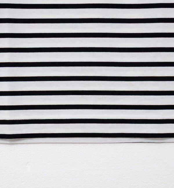 NOLLEY'S「nolnolウォッシャブルMVSシルケットボーダーT」|Tシャツ・カットソー|