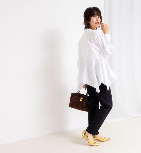 NOLLEY'S sophi「ウォッシャブルハンカチーフヘムシャツ」|シャツ・ブラウス|
