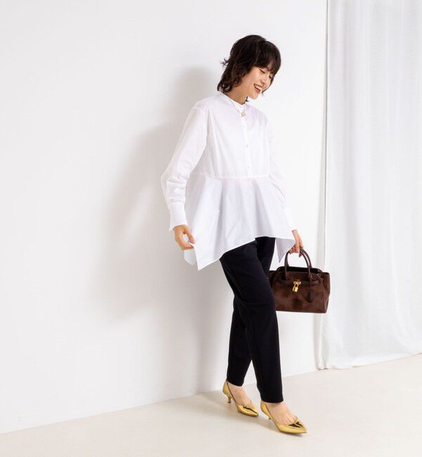 NOLLEY'S sophi「ウォッシャブルハンカチーフヘムシャツ」|シャツ・ブラウス|