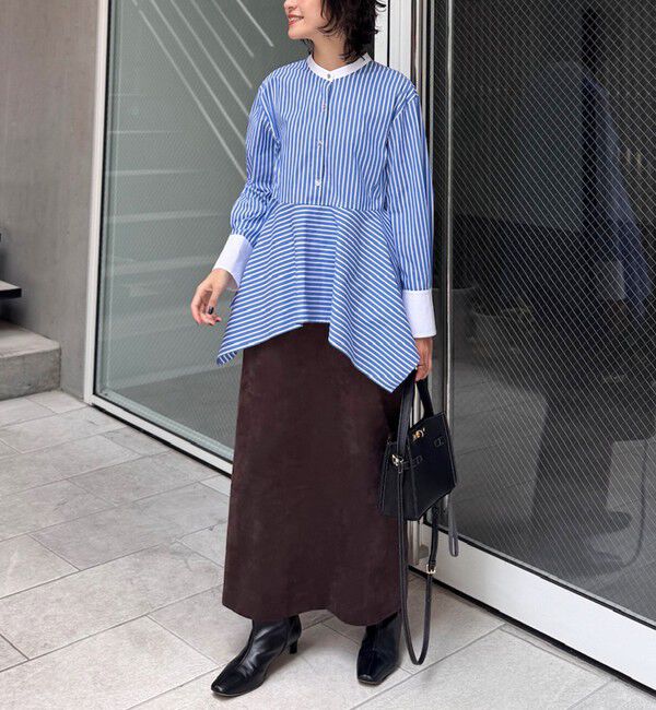 NOLLEY'S sophi「ウォッシャブルハンカチーフヘムシャツ」|シャツ・ブラウス|