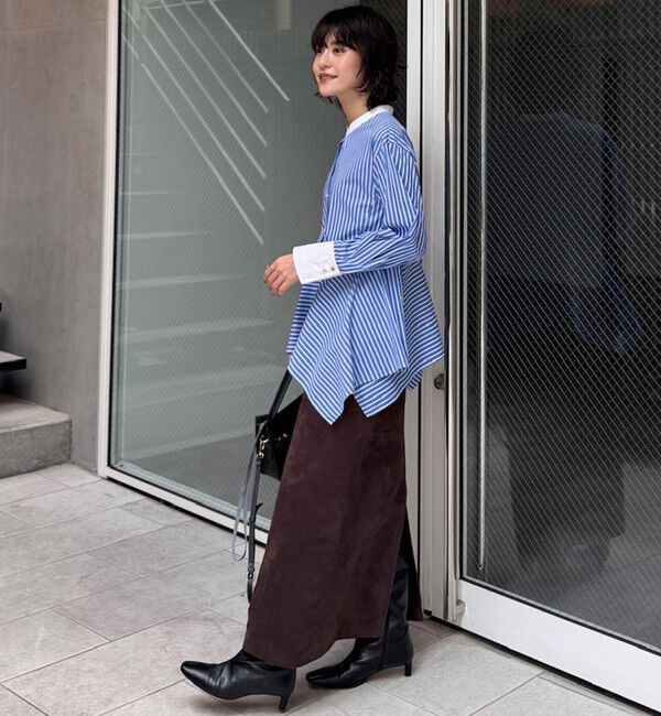 NOLLEY'S sophi「ウォッシャブルハンカチーフヘムシャツ」|シャツ・ブラウス|