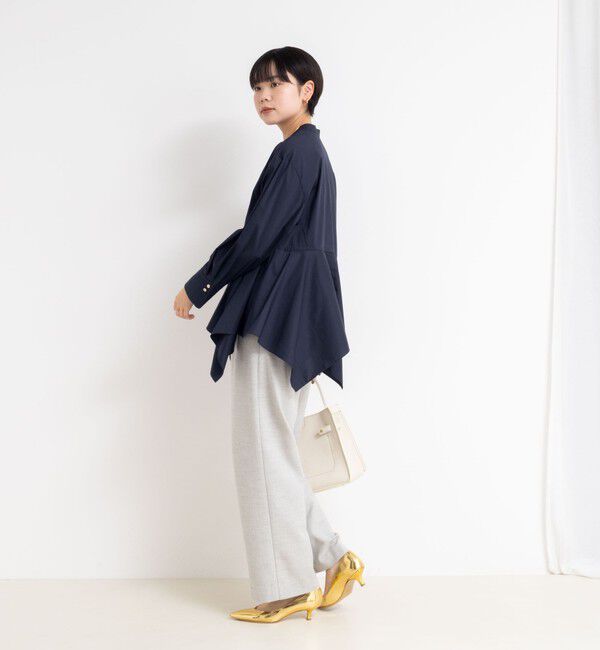 NOLLEY'S sophi「ウォッシャブルハンカチーフヘムシャツ」|シャツ・ブラウス|