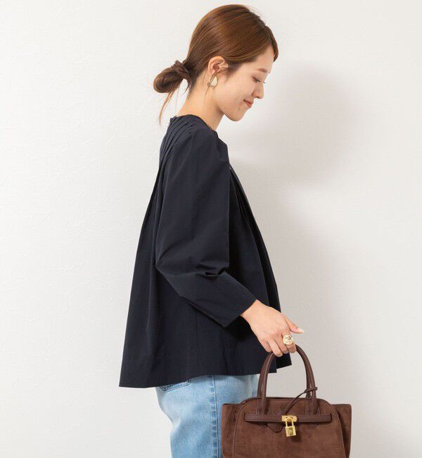 NOLLEY'S「ウォッシャブルタックフレアーブラウス」|シャツ・ブラウス|