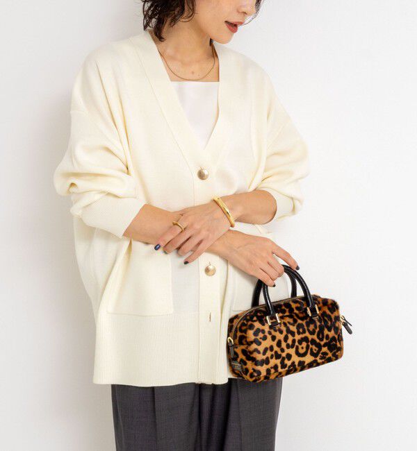 NOLLEY'S sophi「《手洗い可能》総針ビックVネックカーディガン」|カーディガン|