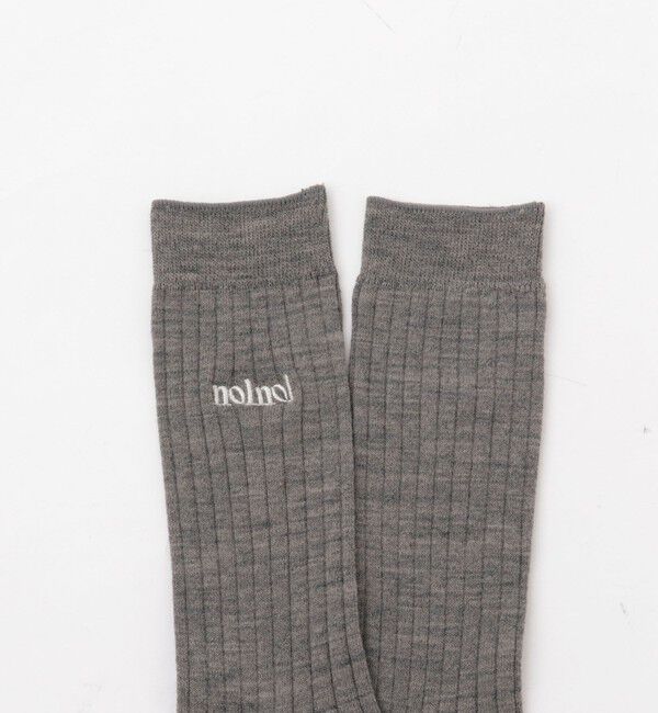 NOLLEY'S「【nolnol/ノルノル】ウール混リブソックス」|ソックス|