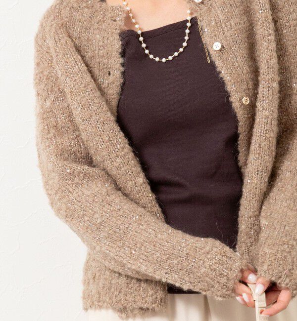 NOLLEY'S「モヘアスパンコールカーディガン」|カーディガン|