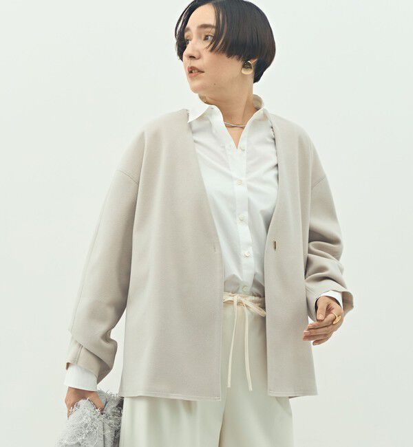 NOLLEY'S「ウォッシャブルストレッチジャージハオリ」|ブルゾン・スタジャン|