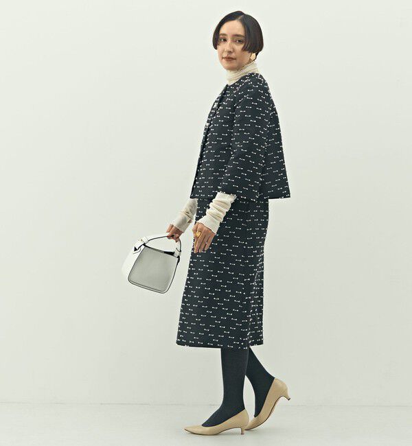 NOLLEY'S「《セットアップ対応》ウォッシャブルリボンジャガードAラインスカート」|フレア|