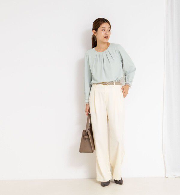 NOLLEY'S「ウォッシャブル2WAYストレッチブラウス」|シャツ・ブラウス|