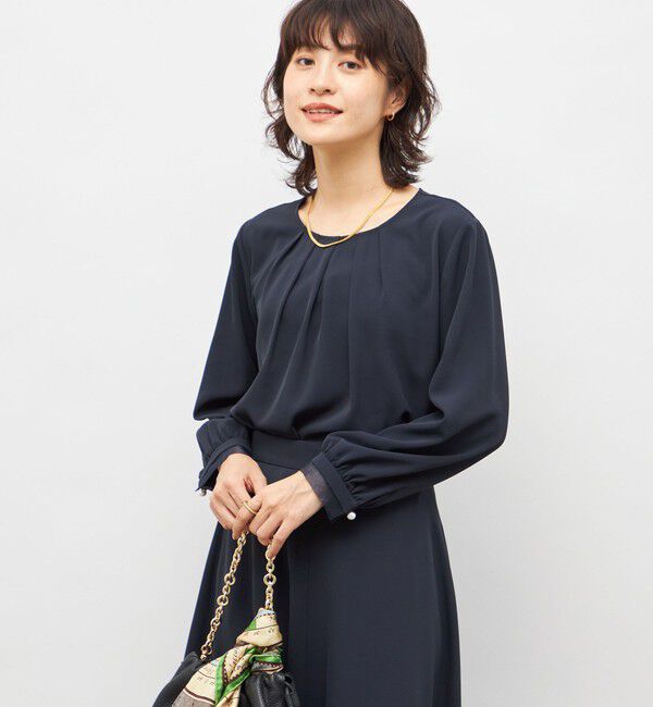 NOLLEY'S「ウォッシャブル2WAYストレッチブラウス」|シャツ・ブラウス|