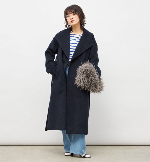 NOLLEY'S sophi「【一部WEB限定色】アンゴラビーバーベルテッドロングコート」|その他|