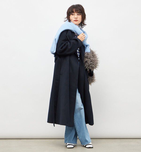 NOLLEY'S sophi「【一部WEB限定色】アンゴラビーバーベルテッドロングコート」|その他|