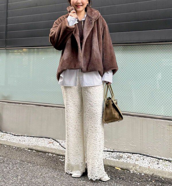 NOLLEY'S sophi「ECOPELフェイクファーショートコート」|その他|