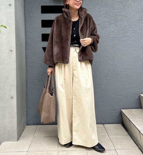 NOLLEY'S sophi「ECOPELフェイクファーショートコート」|その他|