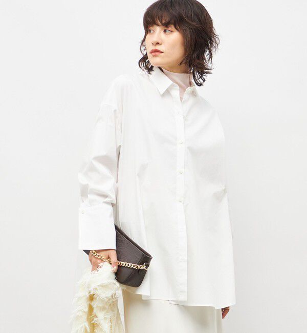 NOLLEY'S sophi「ウォッシャブルマルチWAYビッグシャツ」|シャツ・ブラウス|