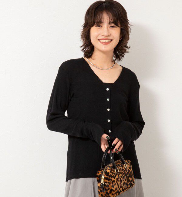 NOLLEY'S「MY STANDARD ウォッシャブルリブカーディガン」|カーディガン|