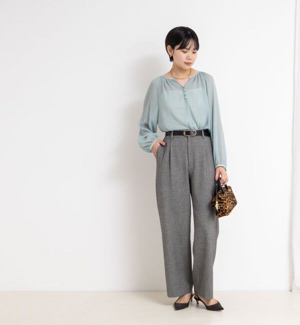 NOLLEY'S sophi「ウォッシャブル楊柳ギャザーブラウス」|シャツ・ブラウス|