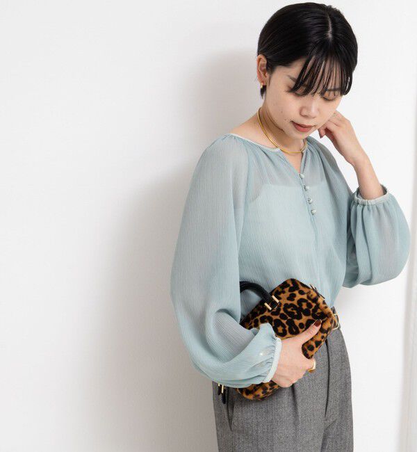 NOLLEY'S sophi「ウォッシャブル楊柳ギャザーブラウス」|シャツ・ブラウス|