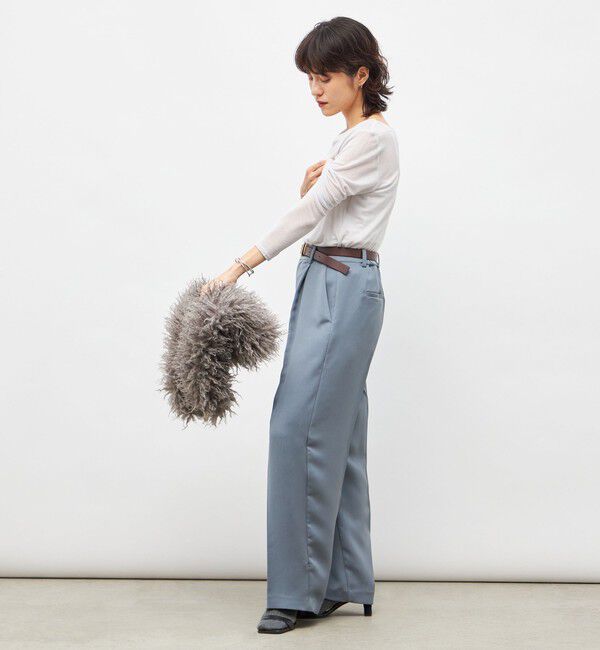 NOLLEY'S sophi「【一部WEB限定サイズ】ウォッシャブルブライトダブルクロスセミワイドパンツ」|その他|