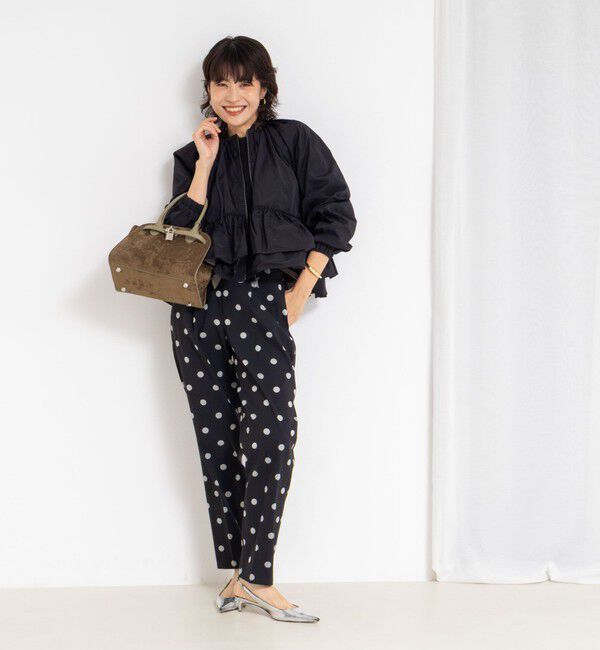 NOLLEY'S「【MARILYN MOON/マリリーンムーン】スパイラルタフタラッフルブルゾン」|ブルゾン・スタジャン|