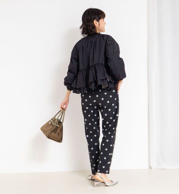 NOLLEY'S「【MARILYN MOON/マリリーンムーン】スパイラルタフタラッフルブルゾン」|ブルゾン・スタジャン|