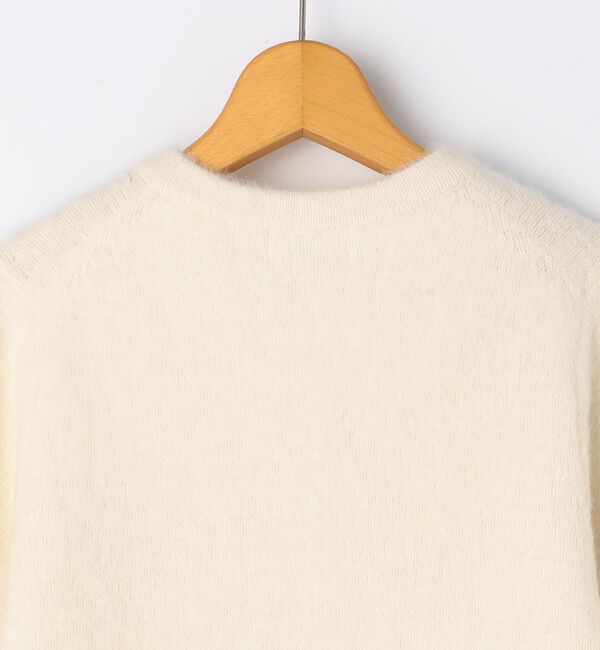 NOLLEY'S「ヘアリークルーネックニットジャケット」|カーディガン|