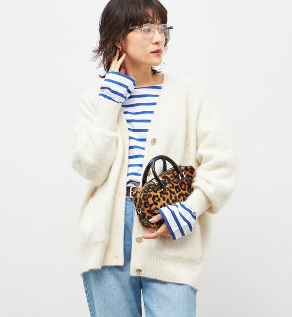 NOLLEY'S sophi「カシミヤ混ヘアリーVネックカーディガン」|カーディガン|