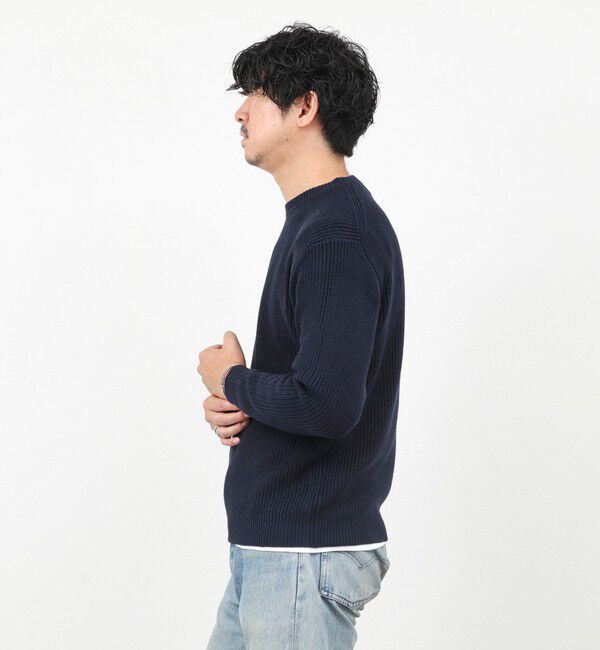 NOLLEY'S goodman「《2点セット》ウォッシャブル/抗菌加工 片畦7Gプルオーバー(ロンT付) 25AW」|ニット・セーター|