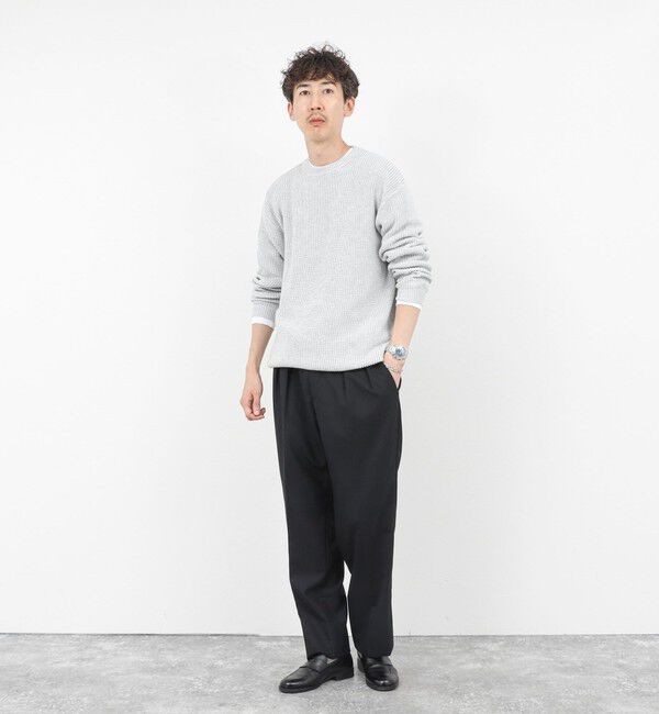 NOLLEY'S goodman「《2点セット》ウォッシャブル/抗菌加工 片畦7Gプルオーバー(ロンT付) 25AW」|ニット・セーター|