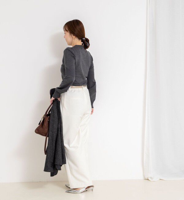 NOLLEY'S sophi「【MARILYN MOON/マリリーンムーン】14G wool modern sleeve top」|ニット・セーター|