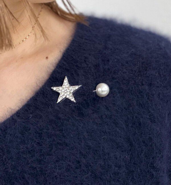 grace grace「【grace grace/グラスグラス】スターパヴェプッシュピン」|ブローチ・コサージュ|