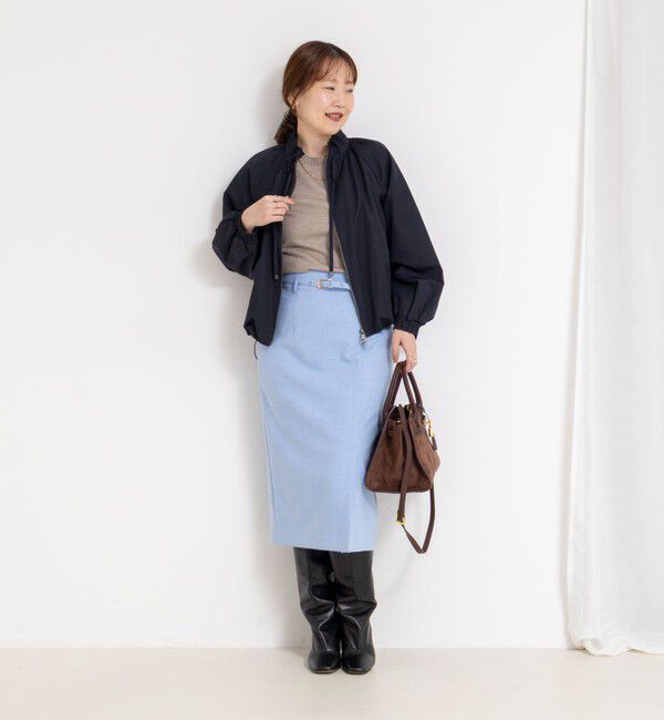 NOLLEY'S sophi「【MARILYN MOON/マリリーンムーン】pleats twill blouson」|ブルゾン・スタジャン|