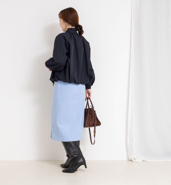 NOLLEY'S sophi「【MARILYN MOON/マリリーンムーン】pleats twill blouson」|ブルゾン・スタジャン|