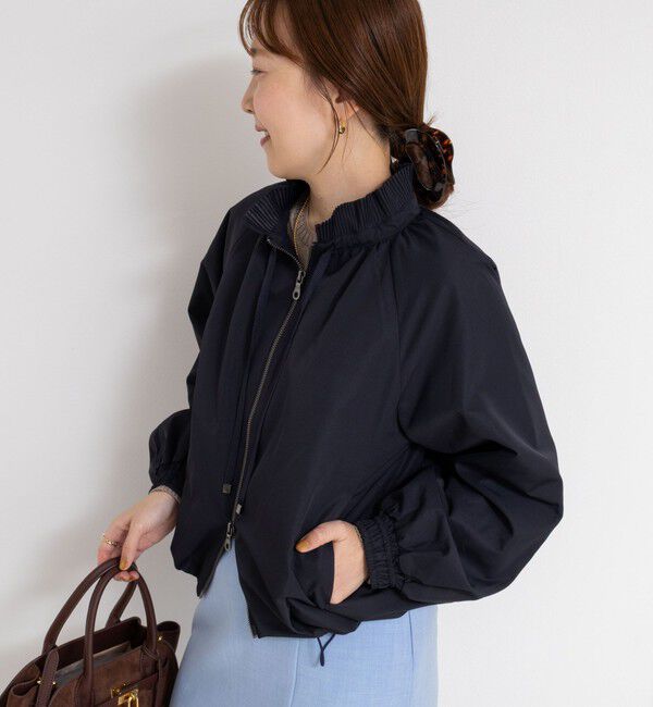 NOLLEY'S sophi「【MARILYN MOON/マリリーンムーン】pleats twill blouson」|ブルゾン・スタジャン|