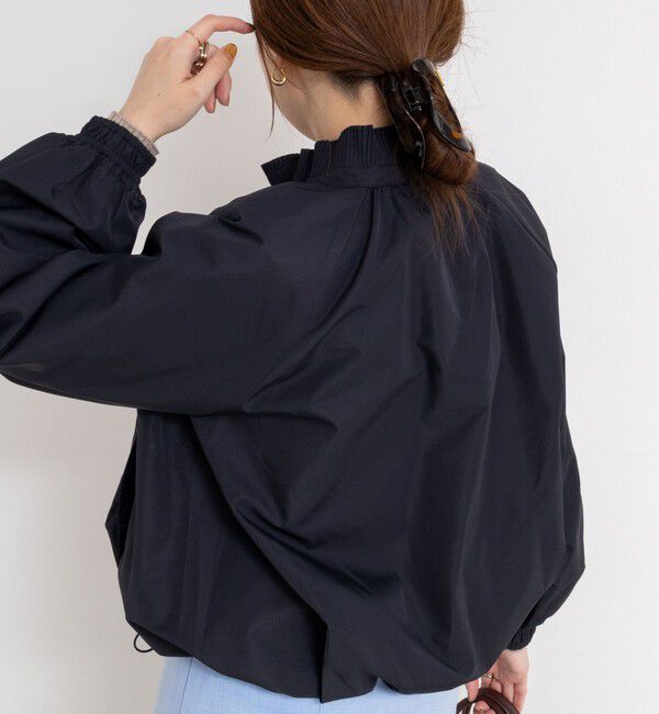 NOLLEY'S sophi「【MARILYN MOON/マリリーンムーン】pleats twill blouson」|ブルゾン・スタジャン|