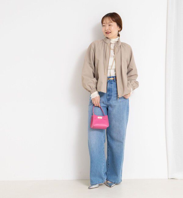 NOLLEY'S sophi「【MARILYN MOON/マリリーンムーン】pleats twill blouson」|ブルゾン・スタジャン|