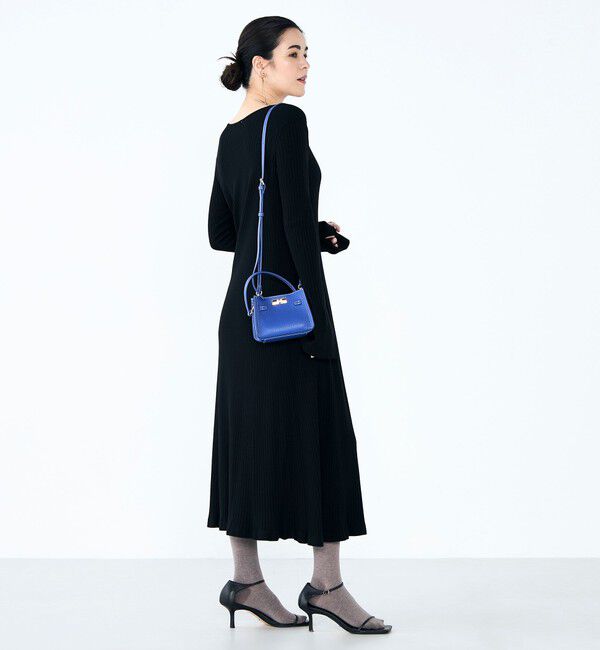 NOLLEY'S「《手洗い可能》フイット＆フレアーVネックワンピース」|ワンピース|