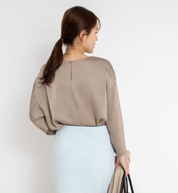 NOLLEY'S sophi「ウォッシャブル2WAYサテンブラウス」|シャツ・ブラウス|