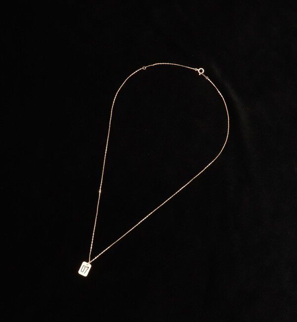 grace grace「【grace grace/グラスグラス】10KイニシャルプレートNL-07」|ネックレス|