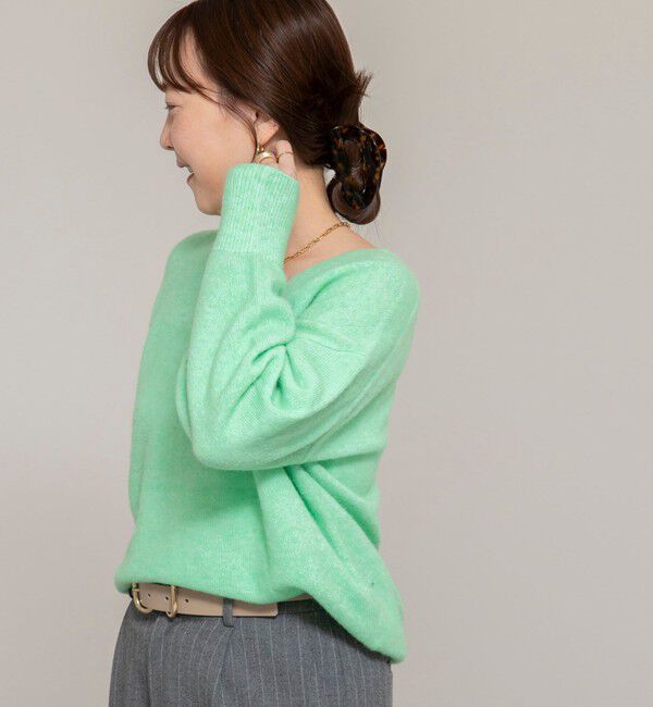 NOLLEY'S sophi「《手洗い可能》アルパカ混Vネックプルオーバー」|ニット・セーター|