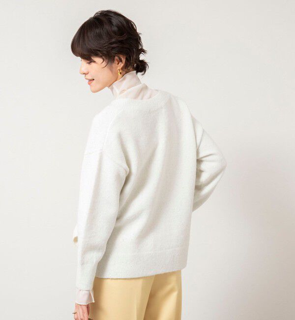 NOLLEY'S sophi「《手洗い可能》モヘヤスパンコールVネックプルオーバー」|ニット・セーター|