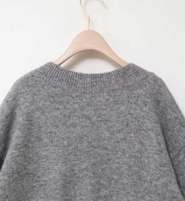 NOLLEY'S sophi「《手洗い可能》モヘヤスパンコールVネックプルオーバー」|ニット・セーター|