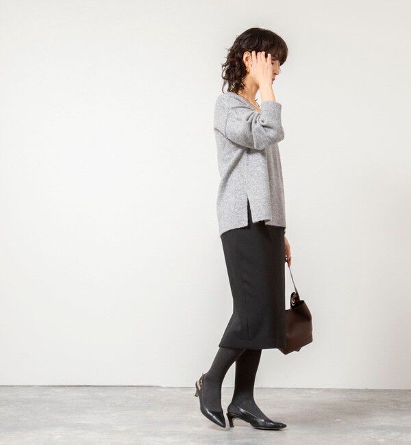 NOLLEY'S sophi「《手洗い可能》モヘヤスパンコールVネックプルオーバー」|ニット・セーター|