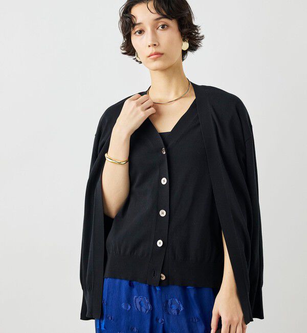 NOLLEY'S「《手洗い可能》ベストドッキングVネックカーディガン」|カーディガン|