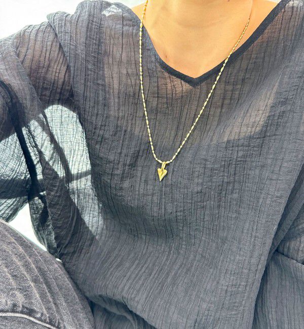 fredy emue「ステンレスハートトップネックレス」|ネックレス|