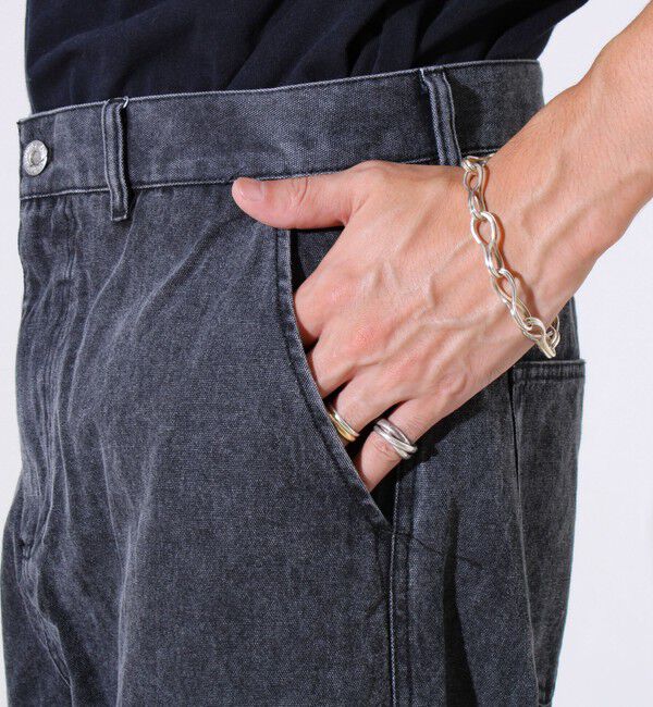 GLOSTER「【ワイド好き必見】ダック地 ワイドシルエットパンツ」|チノ|