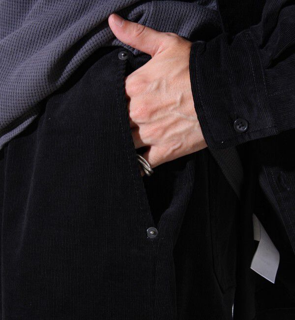 GLOSTER「【セットアップ対応】【GEVACO】コーデュロイ イージーワイドパンツ」|チノ|