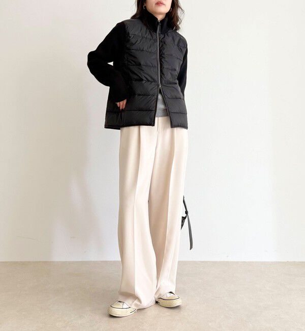 fredy emue「【TAION/タイオン】別注HI NECK DOWN JACKET+SLEEVE KNIT」|ダウン|